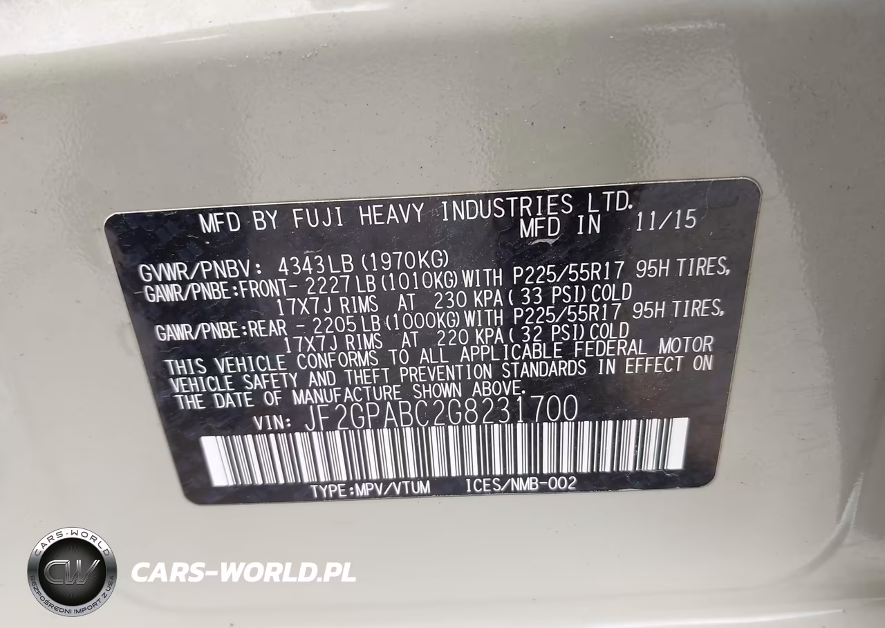 2016 Subaru Crosstrek 2.0I Premium VIN:JF2GPABC2G8231700 - 9