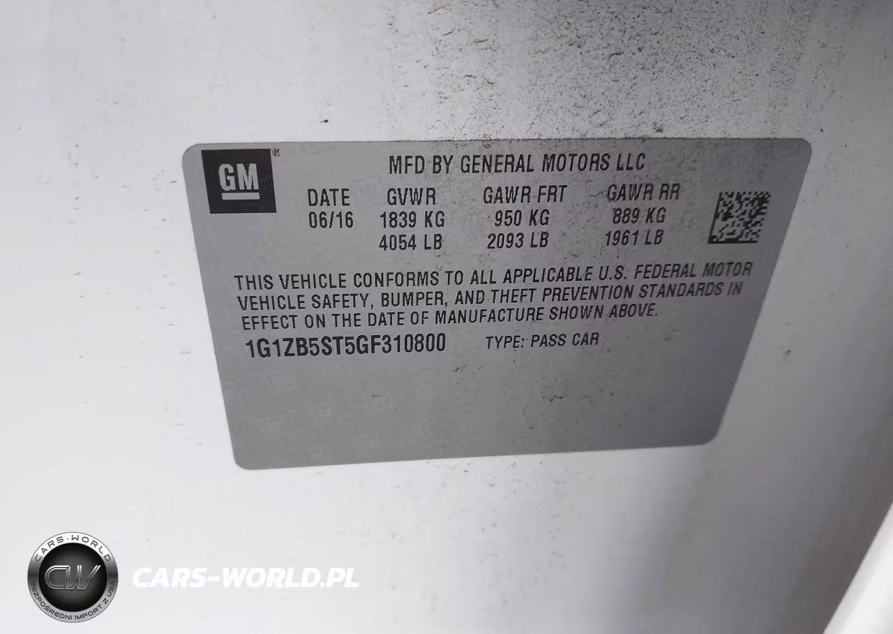 2016 Chevrolet Malibu Ls VIN:1G1ZB5ST5GF310800 - 9