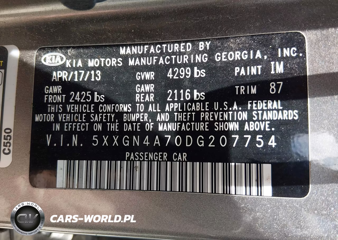 2013 Kia Optima Ex VIN:5XXGN4A70DG207754 - 9