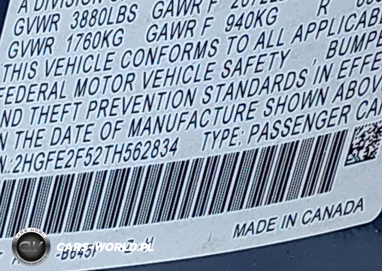2026 Honda Civic Sport VIN:2HGFE2F52TH562834 - 9