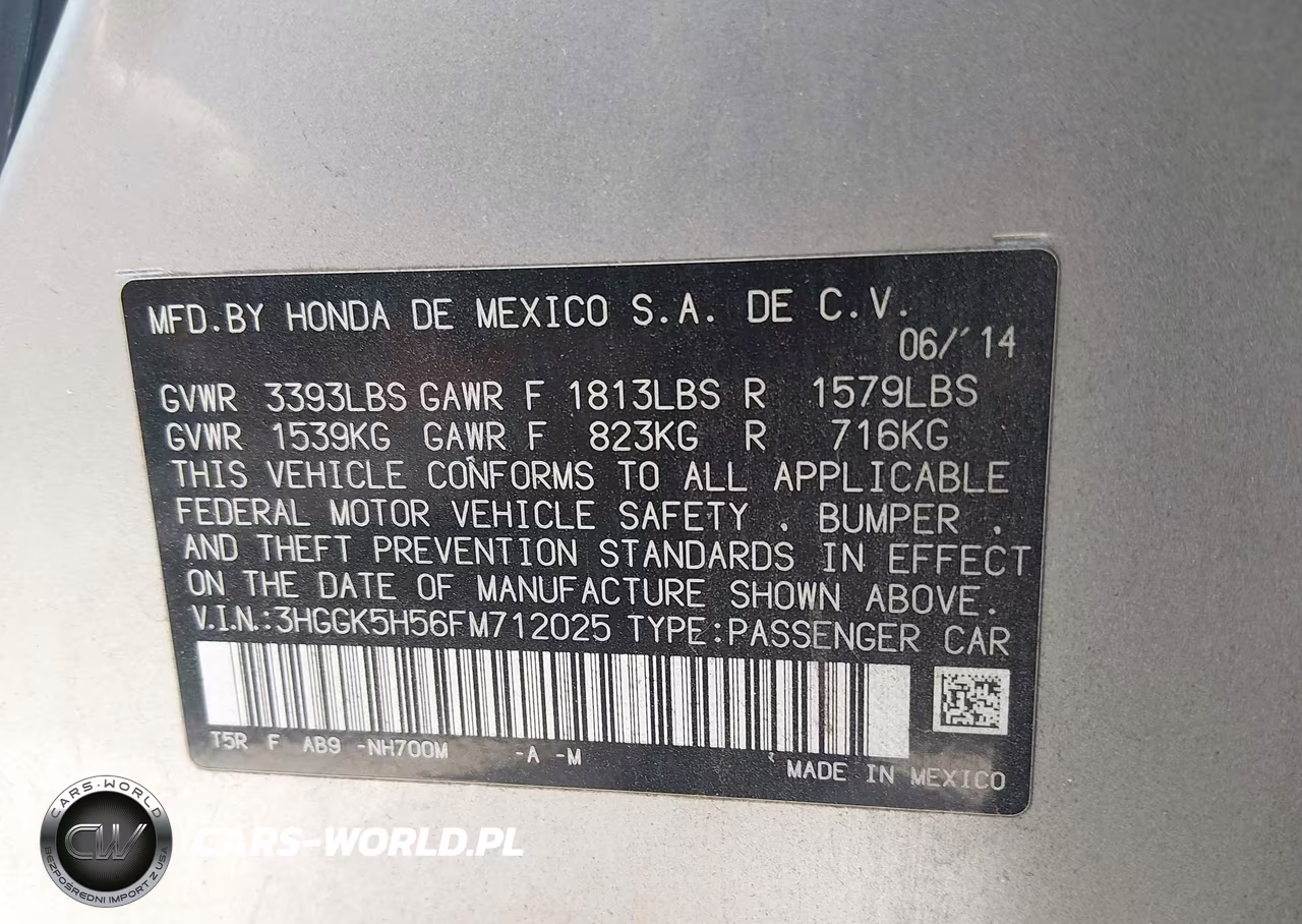 2015 Honda Fit Lx VIN:3HGGK5H56FM712025 - 9