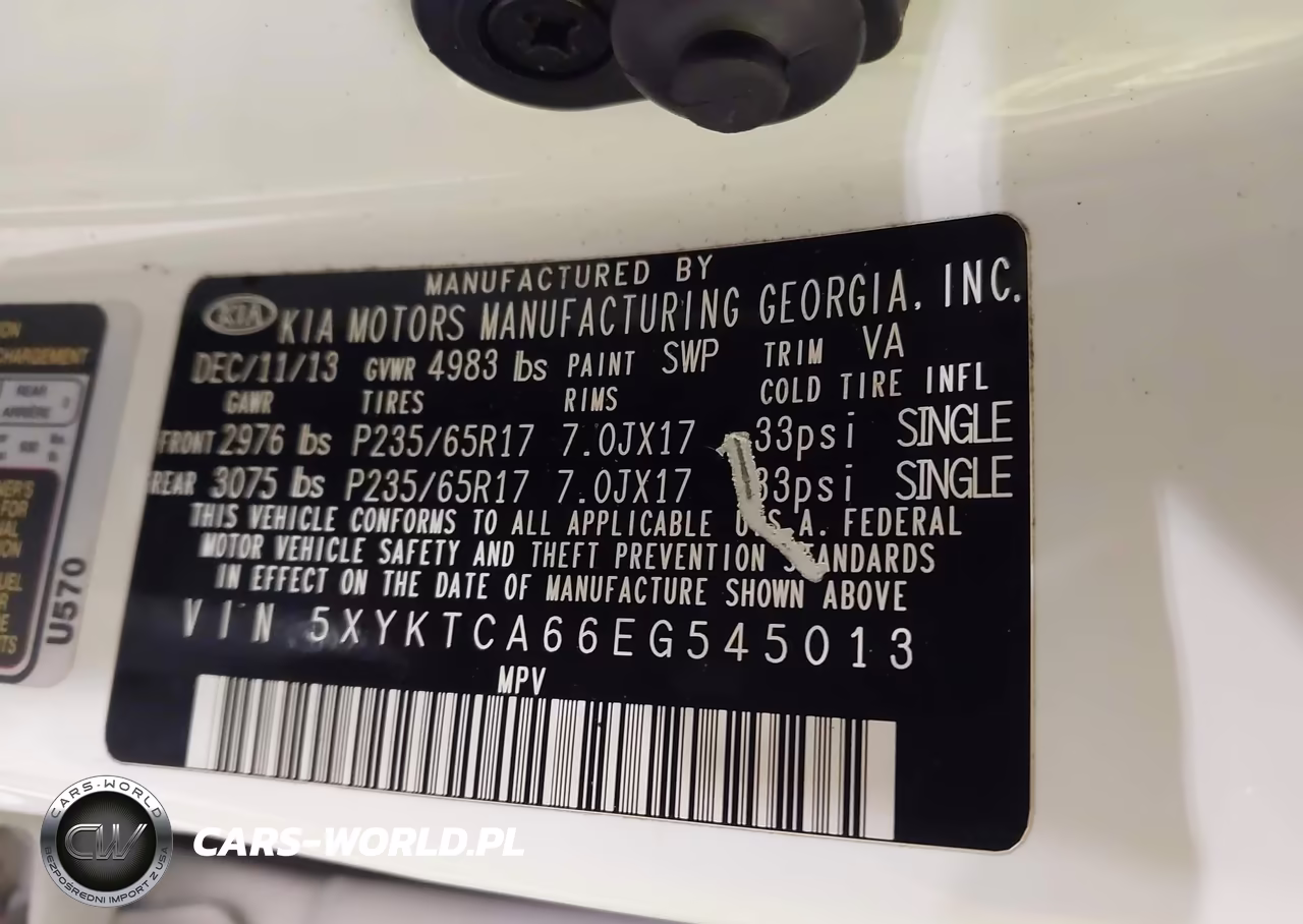 2014 Kia Sorento Lx VIN:5XYKTCA66EG545013 - 9