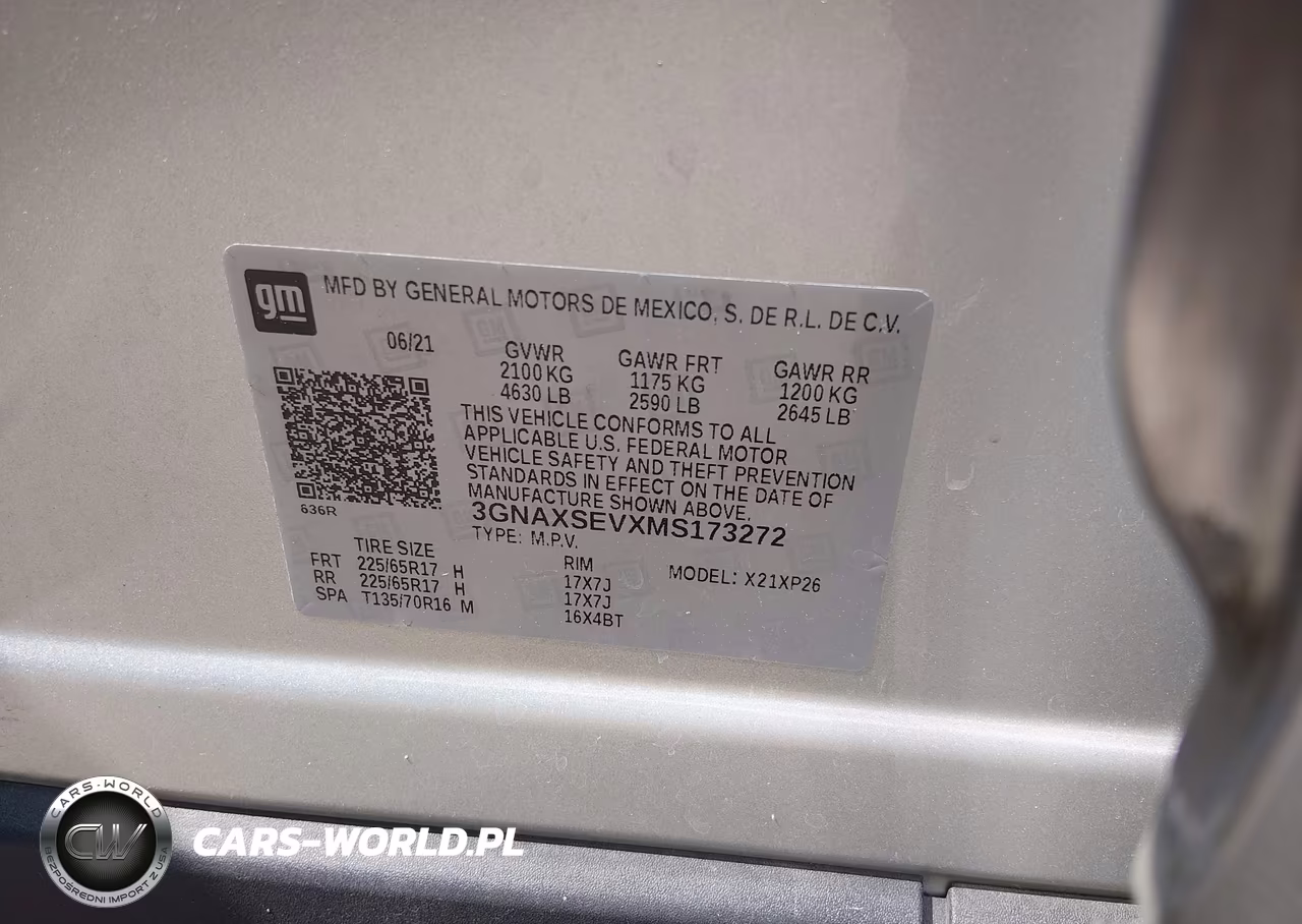 2021 Chevrolet Equinox Awd Ls VIN:3GNAXSEVXMS173272 - 9