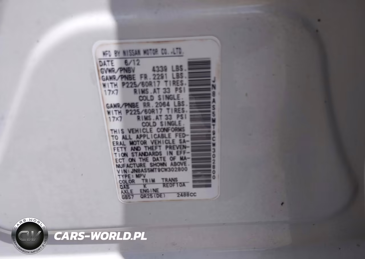 2012 Nissan Rogue Sv VIN:JN8AS5MT9CW302800 - 9