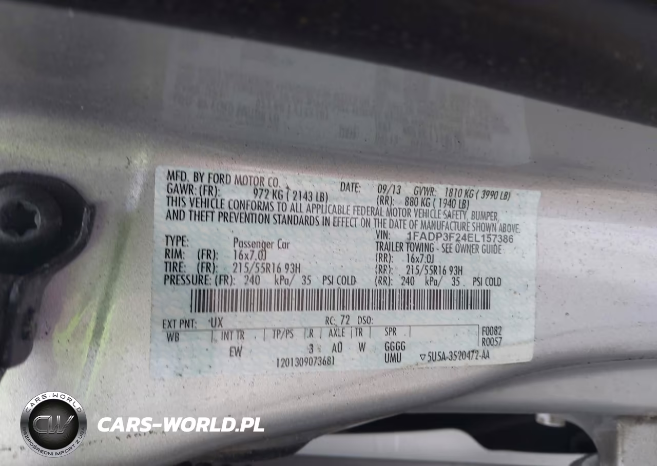 2014 Ford Focus Se VIN:1FADP3F24EL157386 - 9