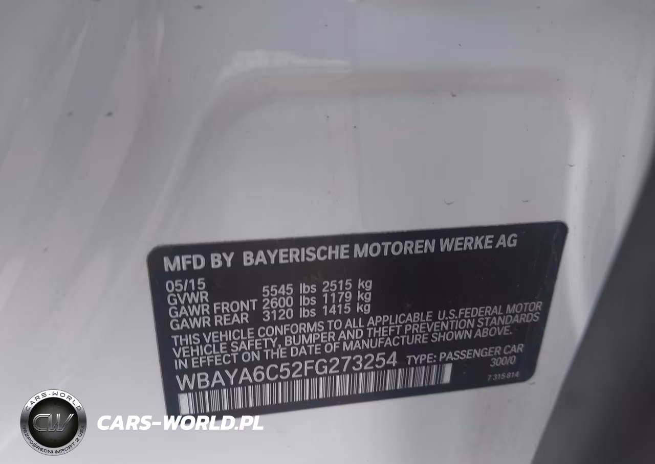 2015 BMW 740I VIN:WBAYA6C52FG273254 - 9
