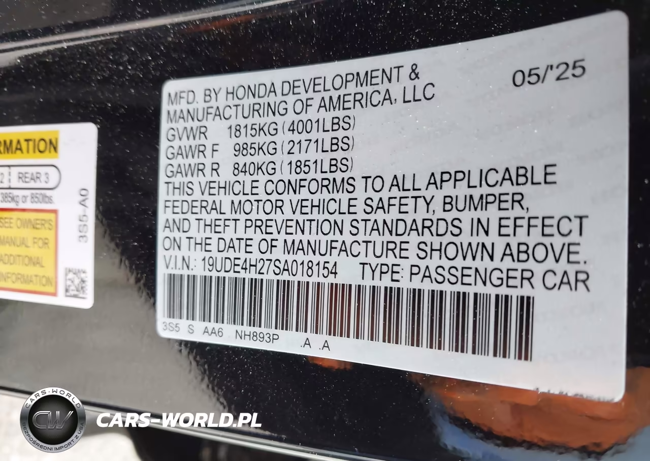 2025 Acura Integra VIN:19UDE4H27SA018154 - 9