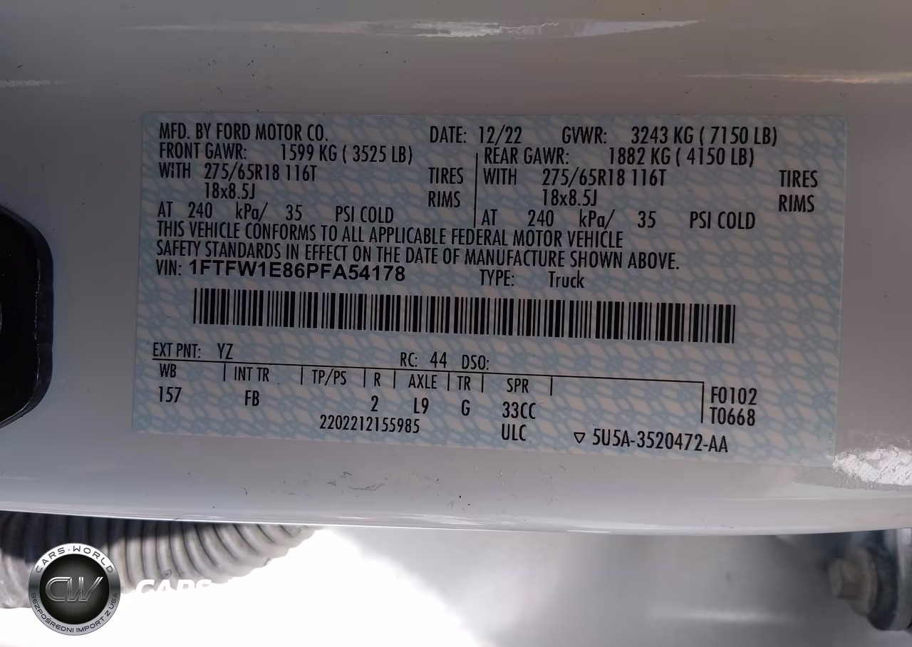 2023 Ford F-150 Xlt VIN:1FTFW1E86PFA54178 - 9
