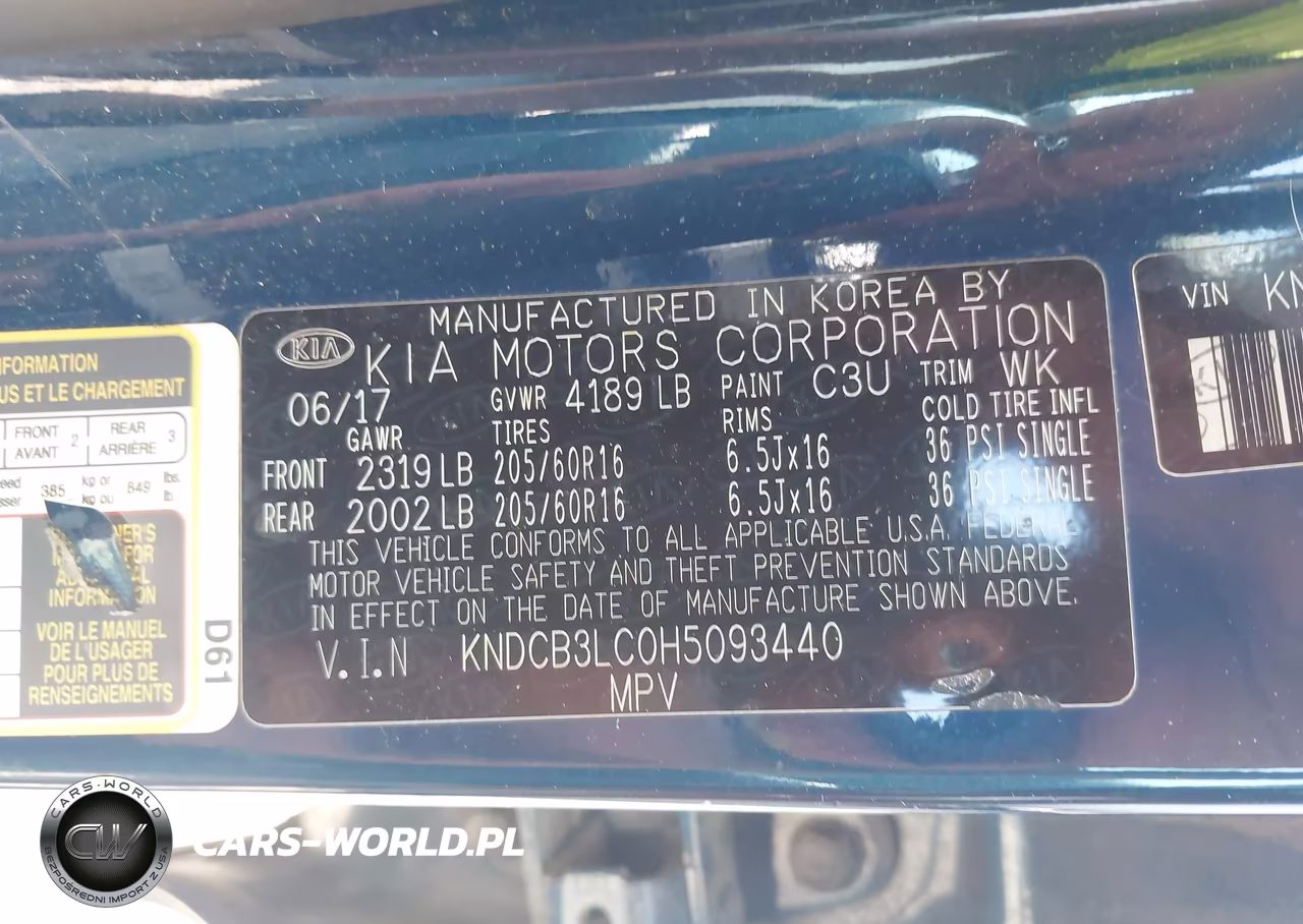 2017 Kia Niro Lx VIN:KNDCB3LC0H5093440 - 9
