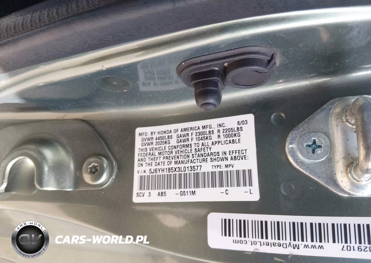 2003 Honda Element Ex VIN:5J6YH185X3L013577 - 9