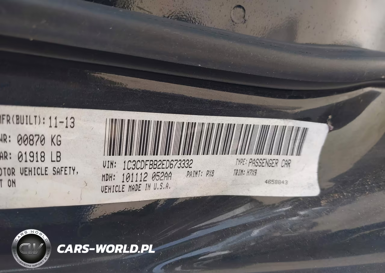 2014 Dodge Dart Sxt VIN:1C3CDFBB2ED673332 - 9