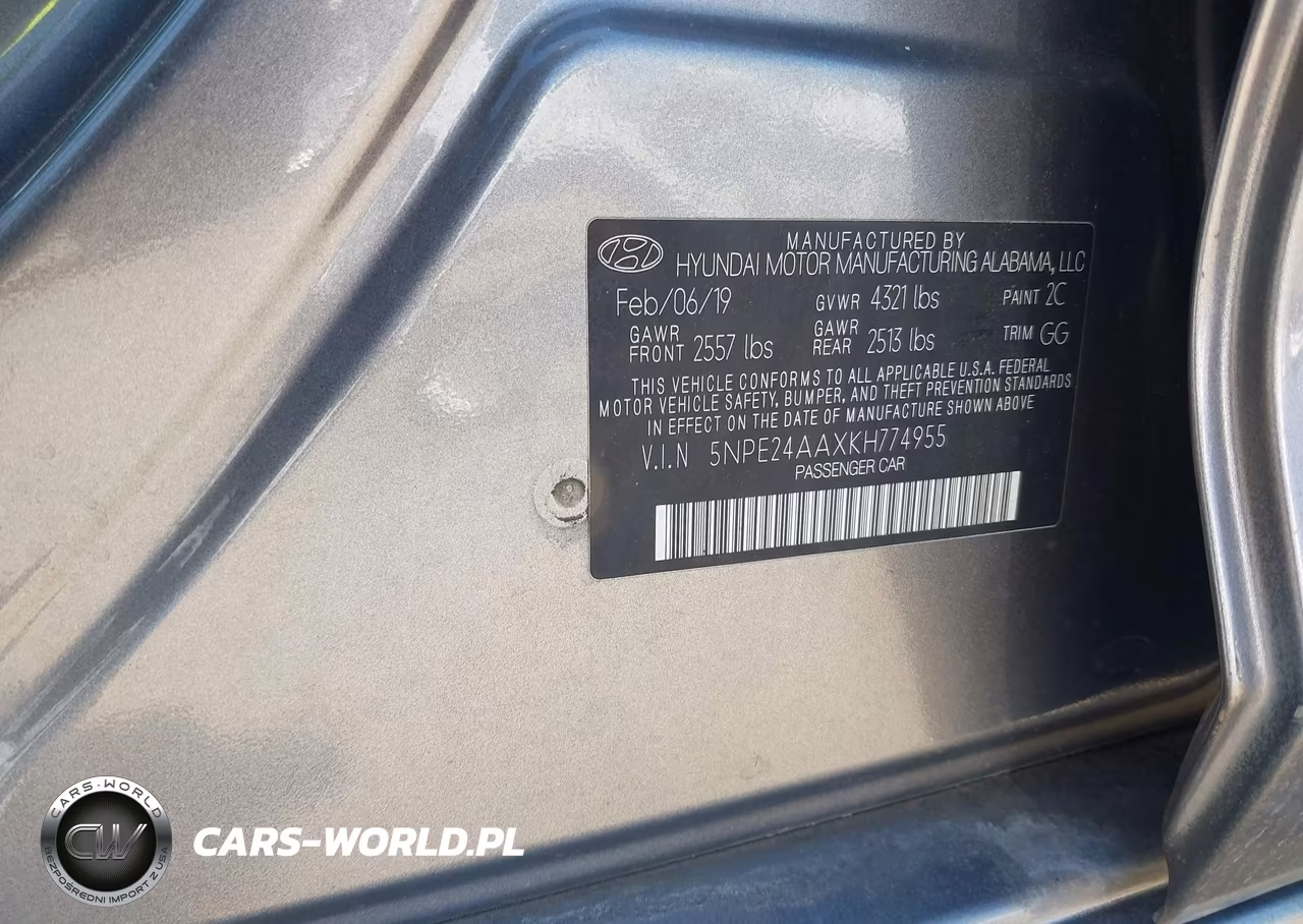 2019 Hyundai Sonata Eco VIN:5NPE24AAXKH774955 - 9