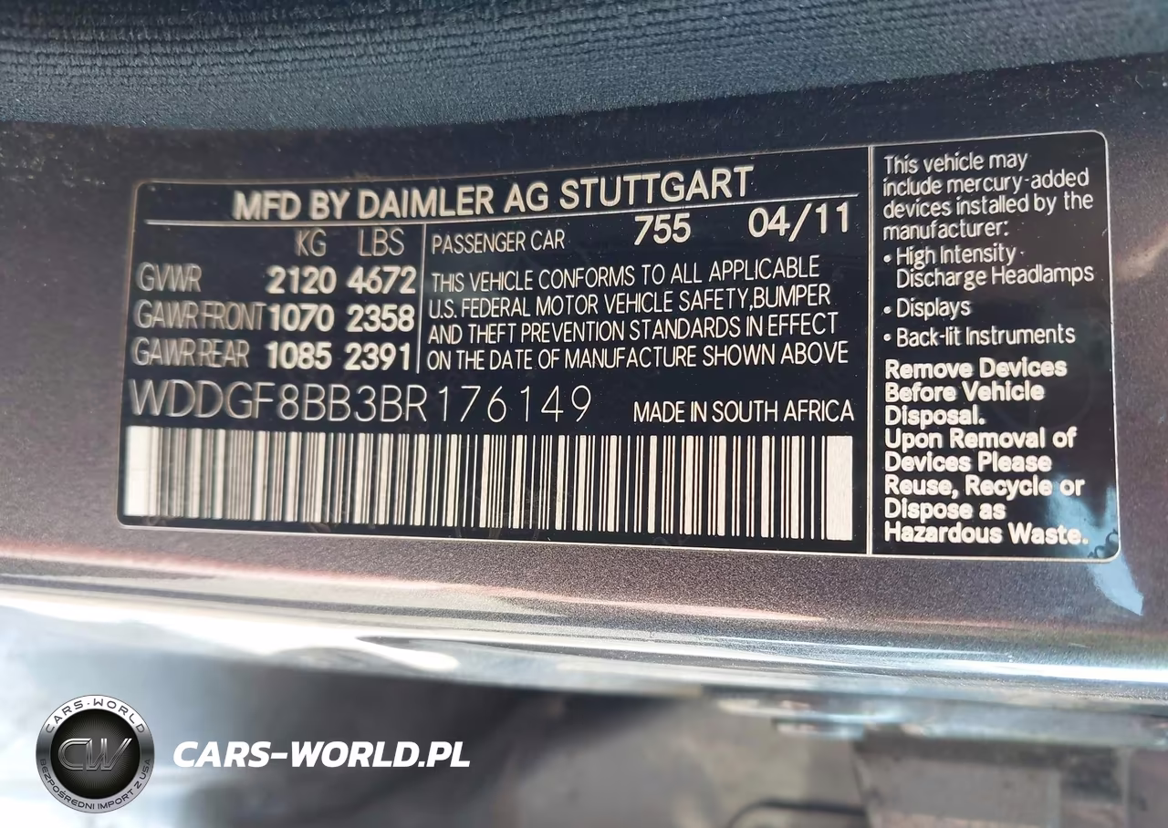 2011 Mercedes-Benz C 300 Luxury 4Matic-Sport 4Matic VIN:WDDGF8BB3BR176149 - 9