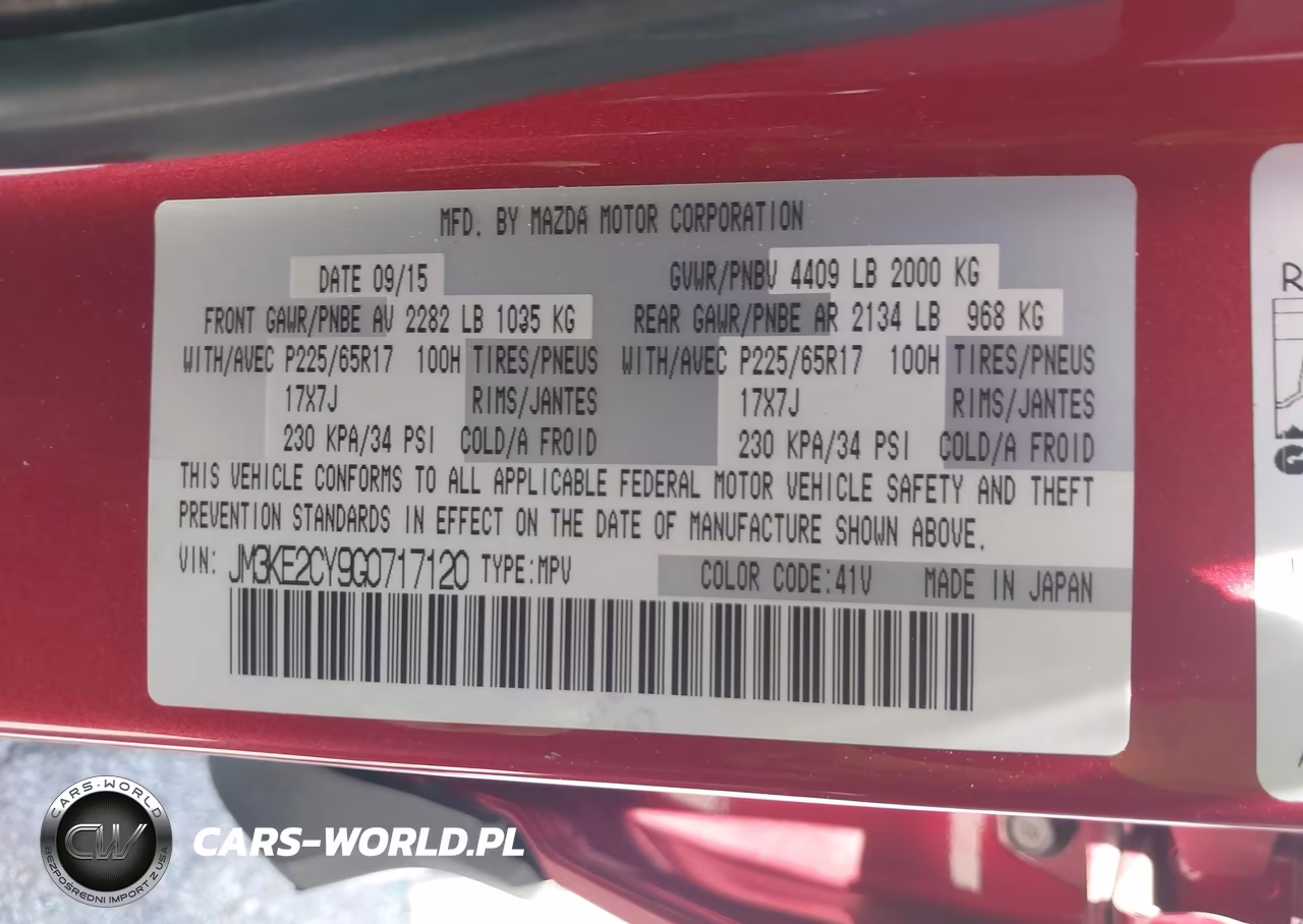 2016 Mazda Cx-5 Touring VIN:JM3KE2CY9G0717120 - 9