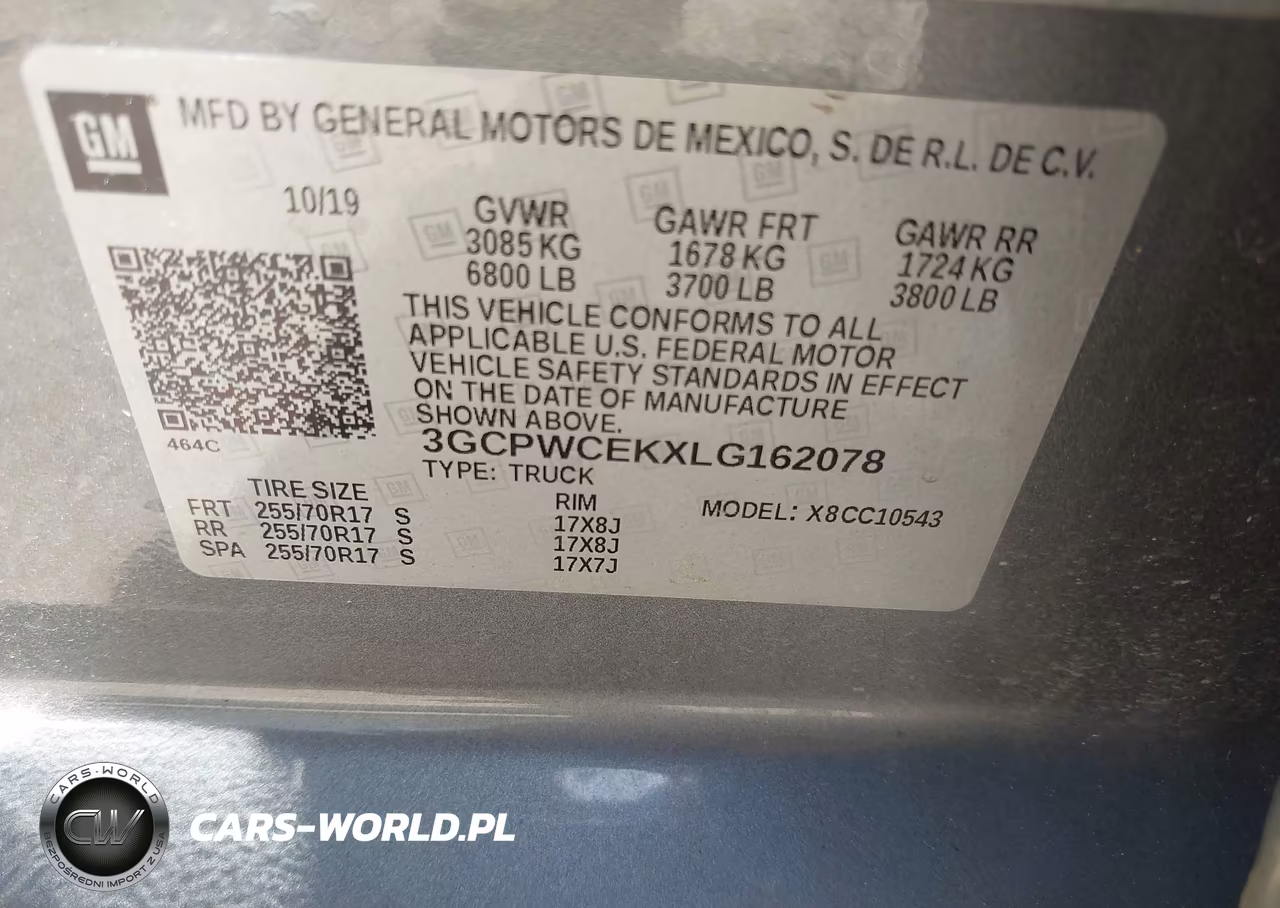 2020 Chevrolet Silverado 1500 2Wd Short Bed Lt VIN:3GCPWCEKXLG162078 - 9
