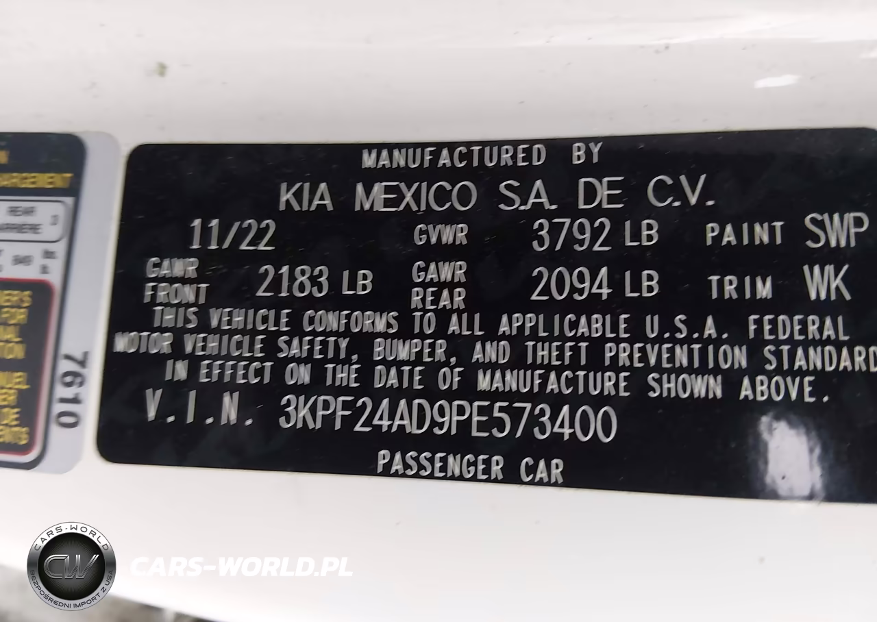 2023 Kia Forte Lxs VIN:3KPF24AD9PE573400 - 9