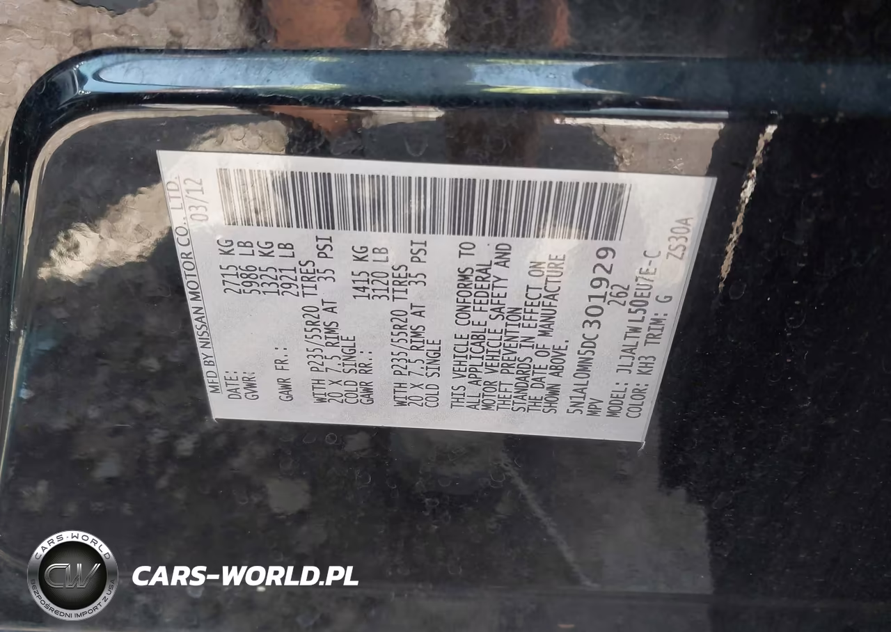2013 Infiniti Jx35 VIN:5N1AL0MN5DC301929 - 9