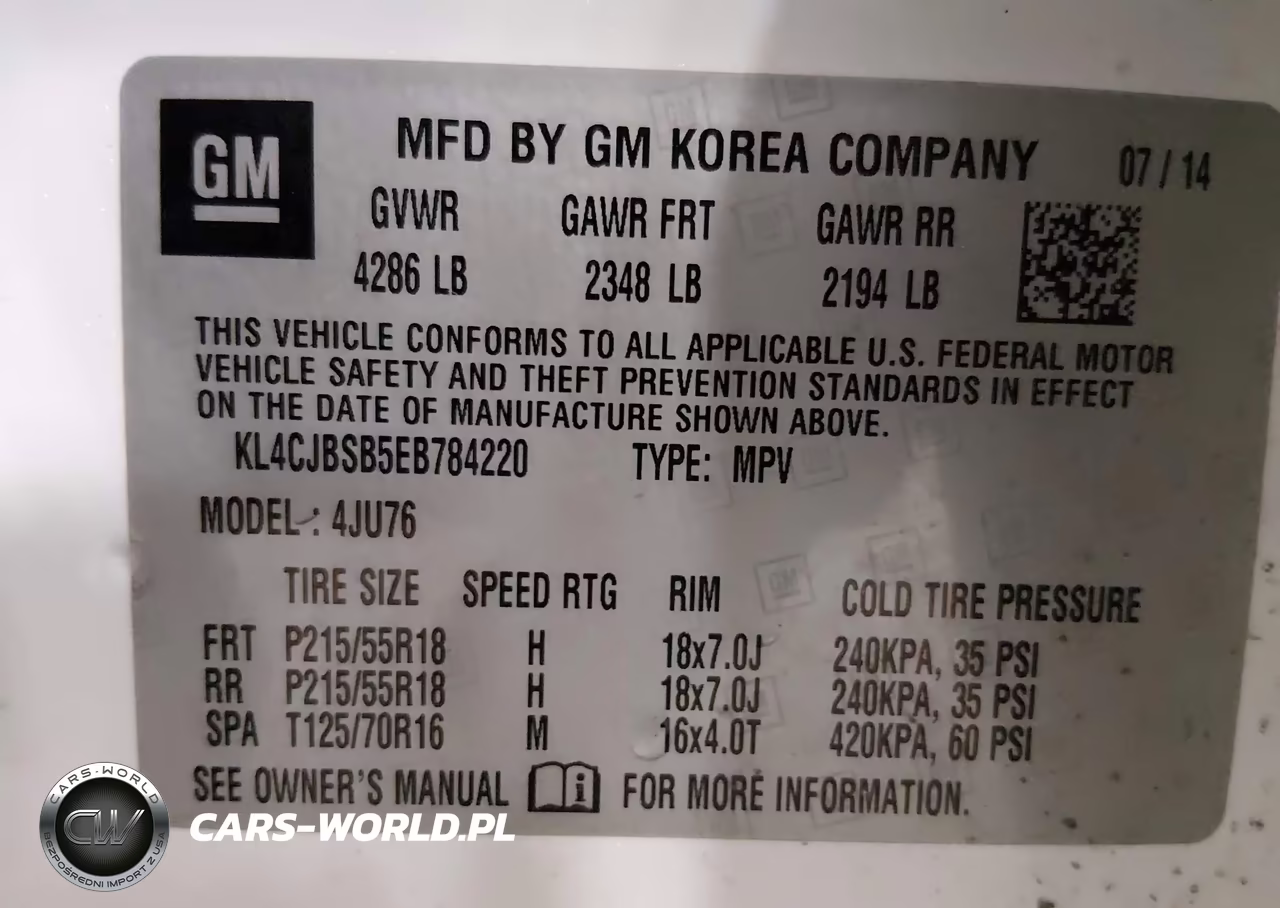 2014 Buick Encore Convenience VIN:KL4CJBSB5EB784220 - 9