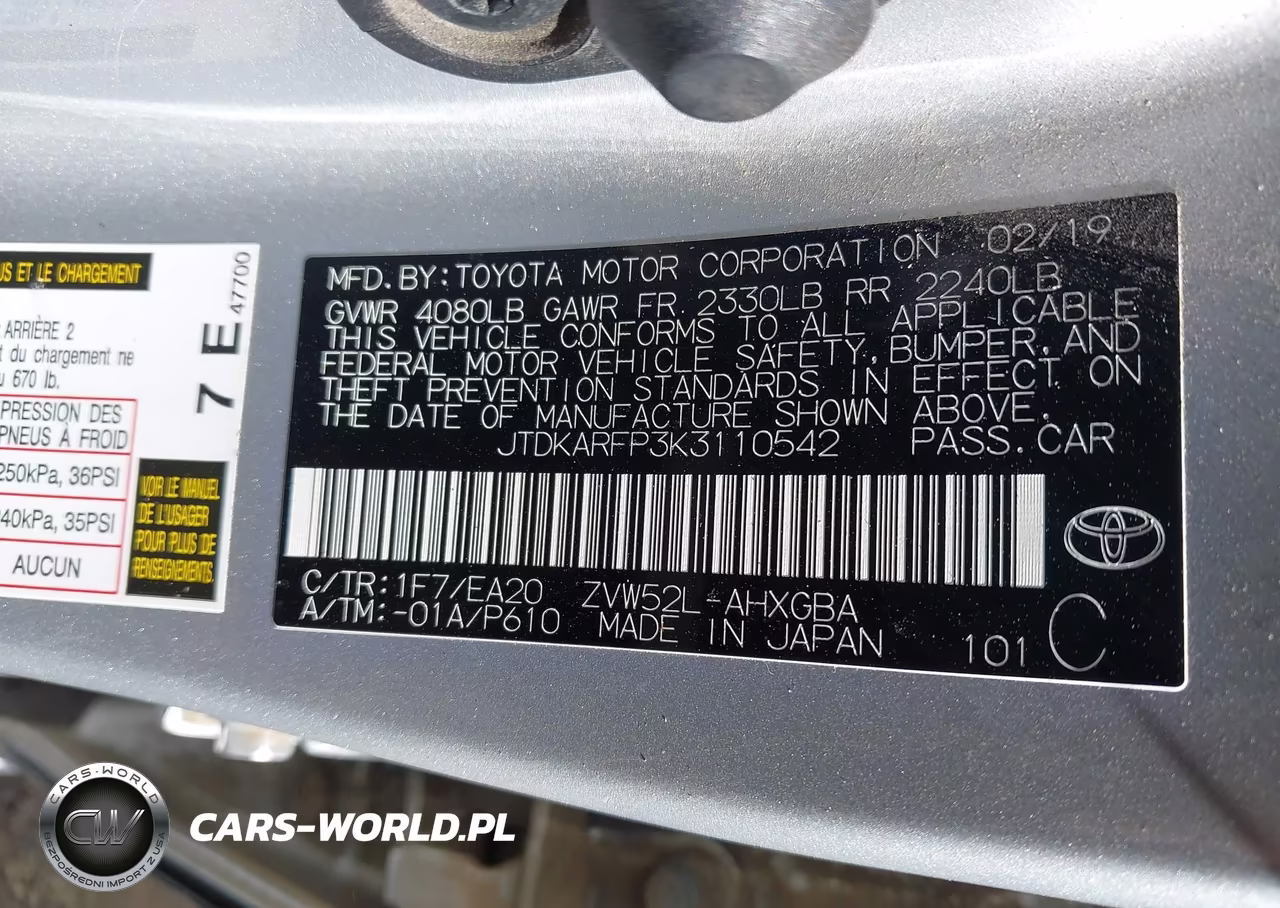2019 Toyota Prius Prime Premium VIN:JTDKARFP3K3110542 - 9