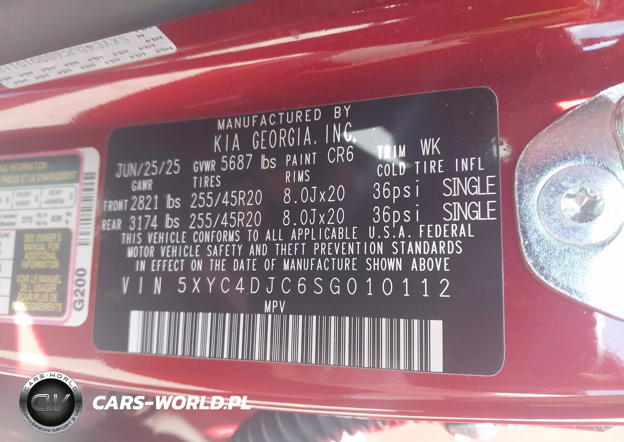 2025 Kia Ev6 Gt-Line Awd VIN:5XYC4DJC6SG010112 - 9
