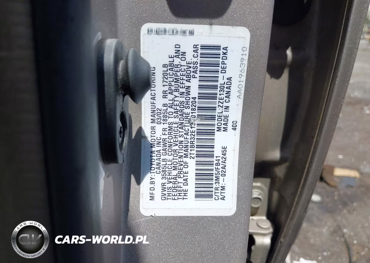 2003 Toyota Corolla Ce VIN:2T1BR32E13C018204 - 9