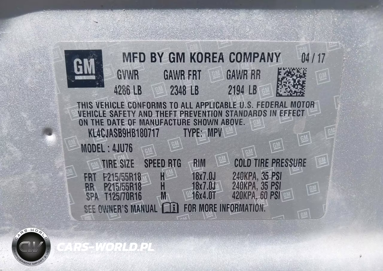 2017 Buick Encore Preferred VIN:KL4CJASB9HB180717 - 9