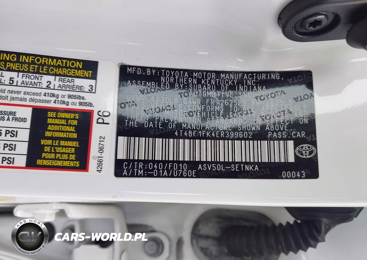 2014 Toyota Camry Le VIN:4T4BF1FK4ER399602 - 9