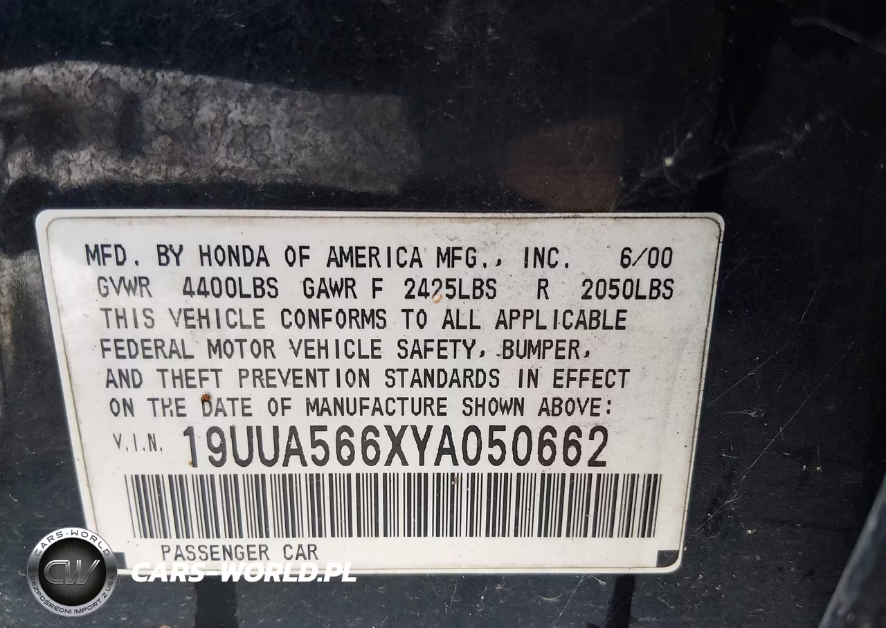2000 Acura Tl 3.2 VIN:19UUA566XYA050662 - 9