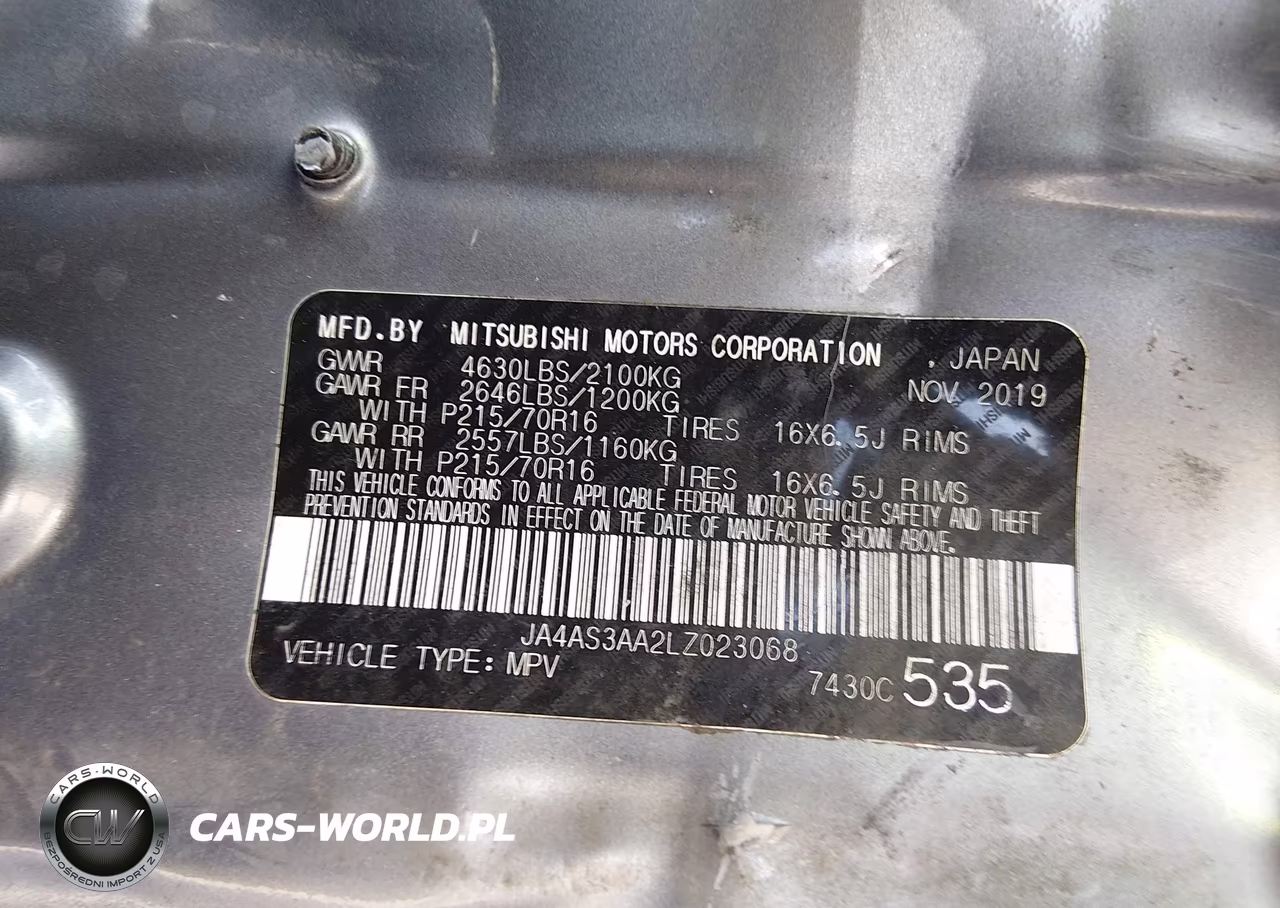 2020 Mitsubishi Eclipse Cross Es 1.5T VIN:JA4AS3AA2LZ023068 - 9