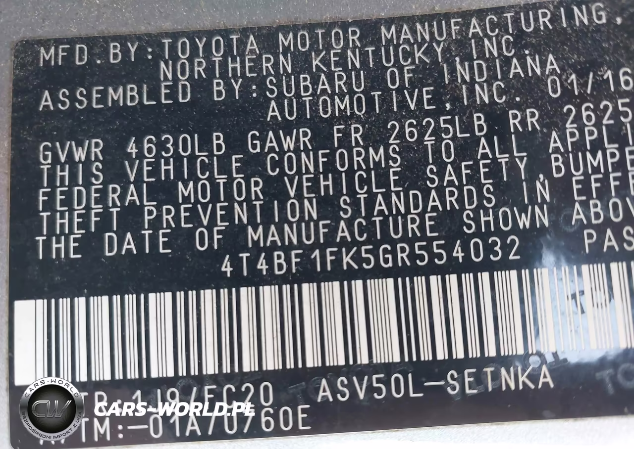 2016 Toyota Camry Le VIN:4T4BF1FK5GR554032 - 9