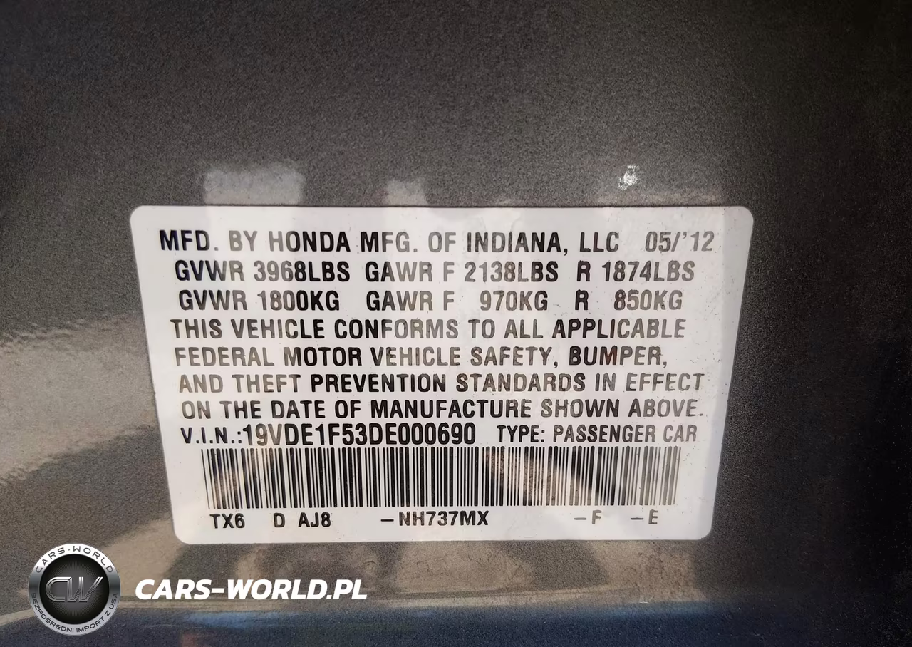 2013 Acura Ilx 2.0L VIN:19VDE1F53DE000690 - 9