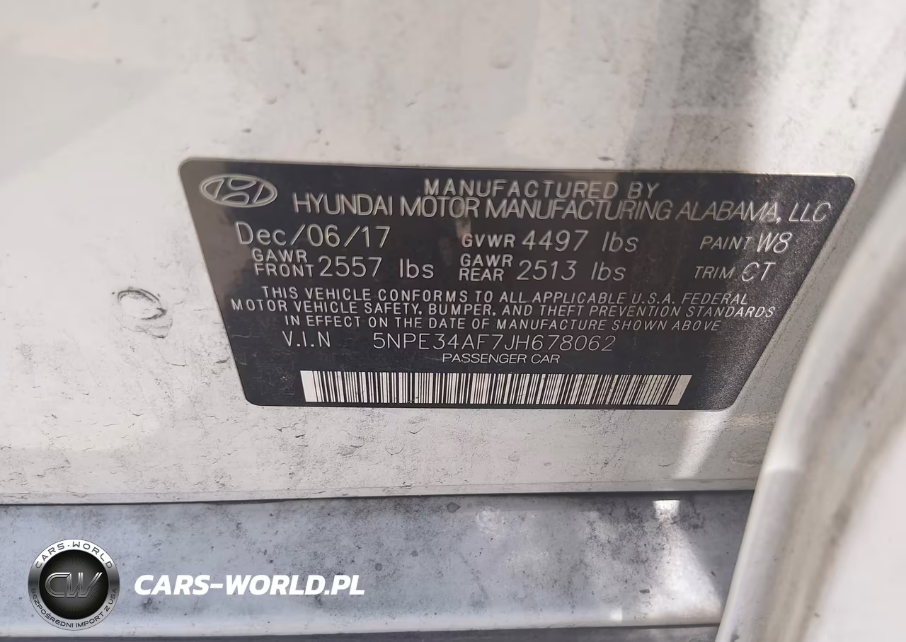 2018 Hyundai Sonata Sport VIN:5NPE34AF7JH678062 - 9