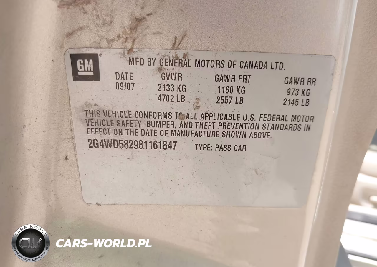 2008 Buick Lacrosse Cxl VIN:2G4WD582981161847 - 9