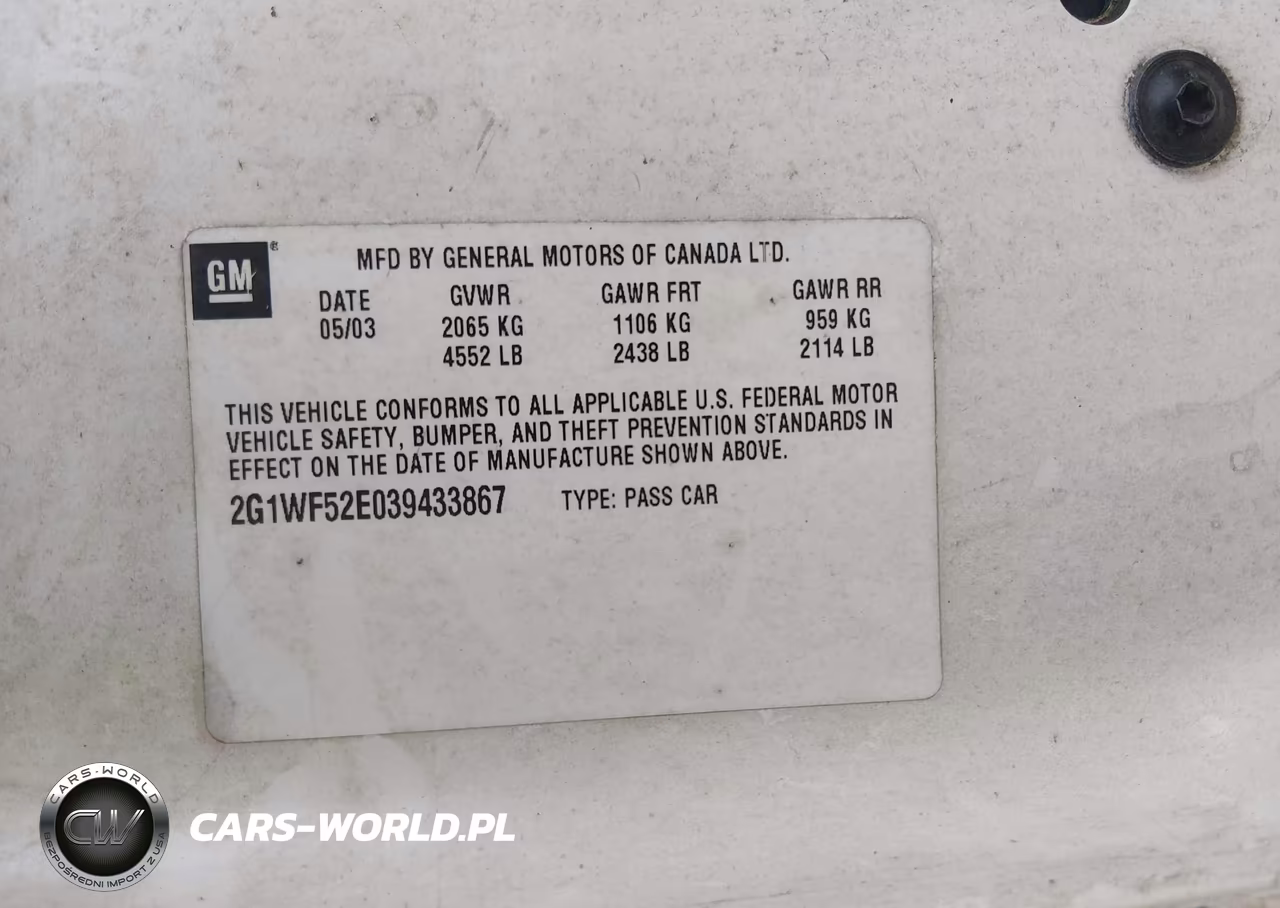 2003 Chevrolet Impala VIN:2G1WF52E039433867 - 9