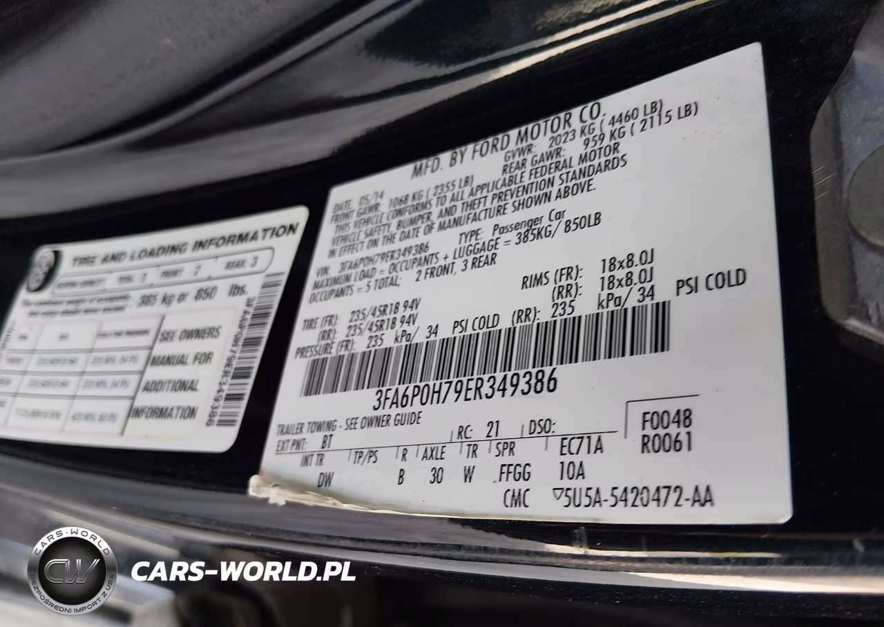 2014 Ford Fusion Se VIN:3FA6P0H79ER349386 - 9