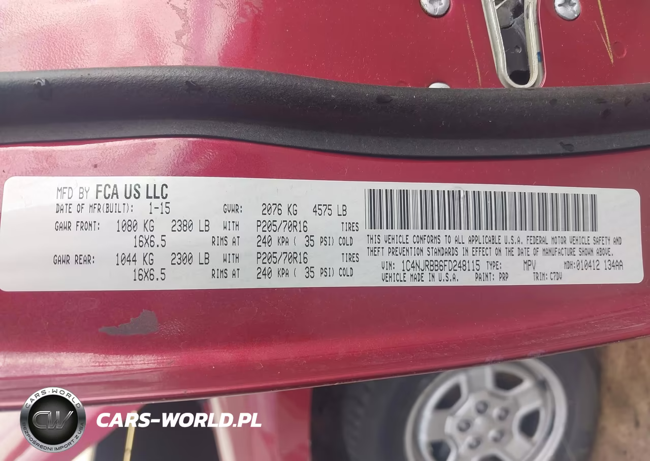 2015 Jeep Patriot Sport VIN:1C4NJRBB6FD248115 - 9
