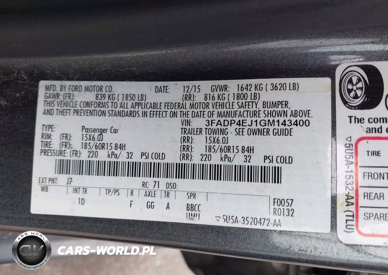 2016 Ford Fiesta Se VIN:3FADP4EJ1GM143400 - 9