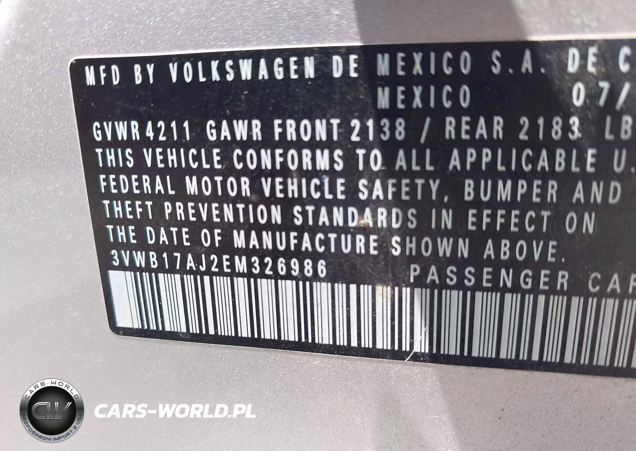 2014 Volkswagen Jetta 1.8T Se VIN:3VWB17AJ2EM326986 - 9