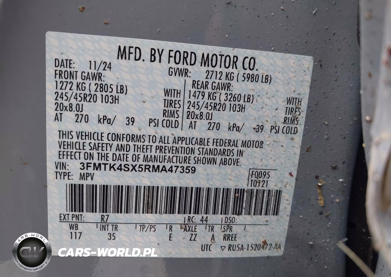 2024 Ford Mustang Mach-E Gt VIN:3FMTK4SX5RMA47359 - 9