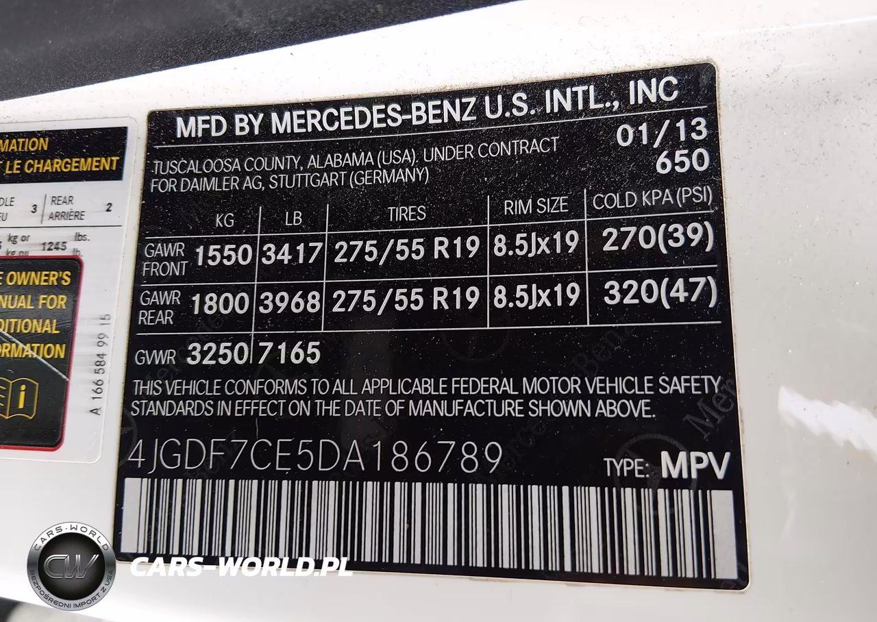 2013 Mercedes-Benz Gl 450 4Matic VIN:4JGDF7CE5DA186789 - 9