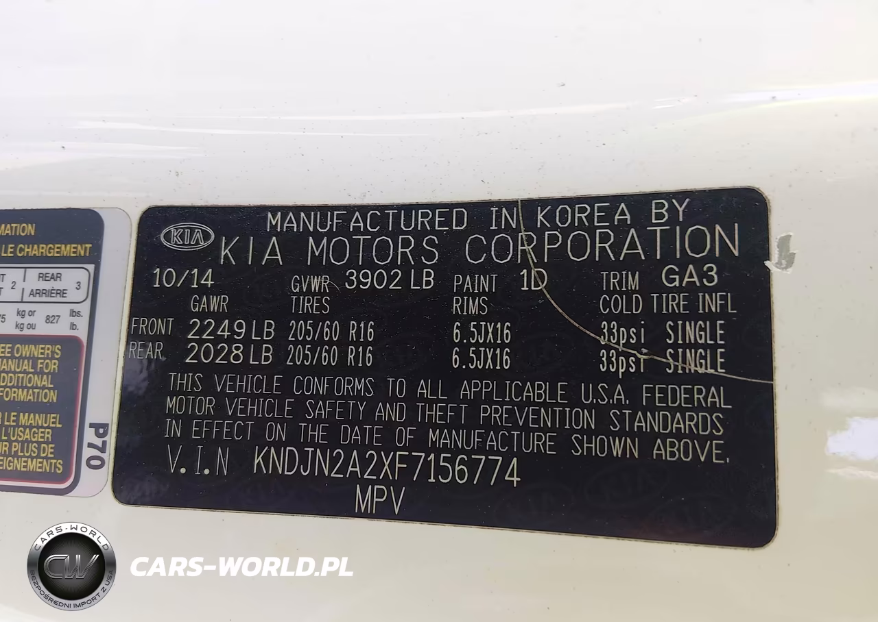 2015 Kia Soul VIN:KNDJN2A2XF7156774 - 9