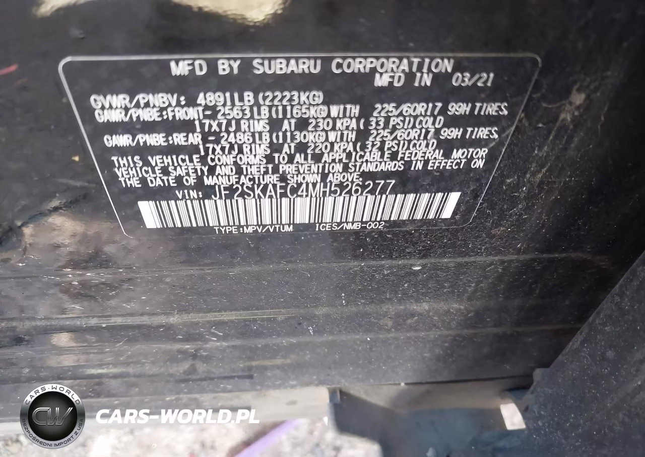 2021 Subaru Forester Premium VIN:JF2SKAFC4MH526277 - 9