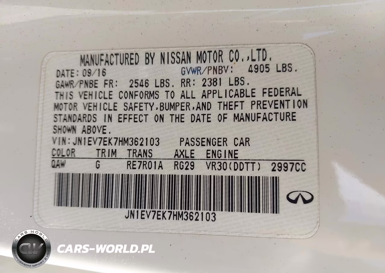 2017 Infiniti Q60 3.0T Premium VIN:JN1EV7EK7HM362103 - 9