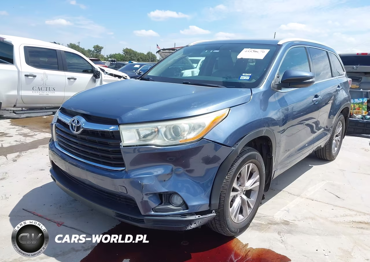 2014 Toyota Highlander Xle V6 VIN:5TDJKRFH3ES071147 - 2