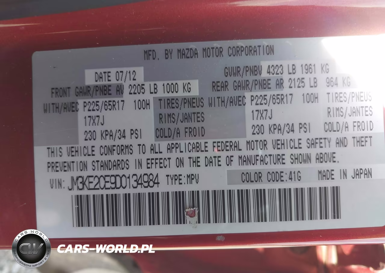 2013 Mazda Cx-5 Touring VIN:JM3KE2CE9D0134984 - 9