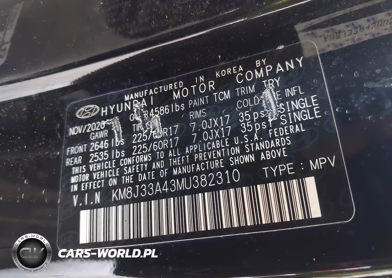 2021 Hyundai Tucson Value VIN:KM8J33A43MU382310 - 9