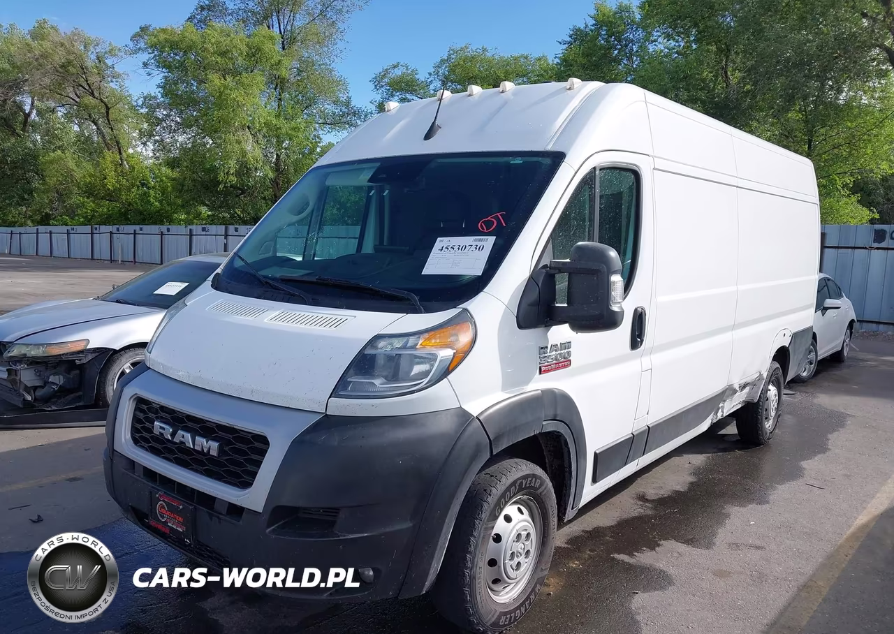 2022 Ram Promaster 3500 Cargo Van High Roof 159 Wb Ext VIN:3C6MRVJG1NE115535 - 2