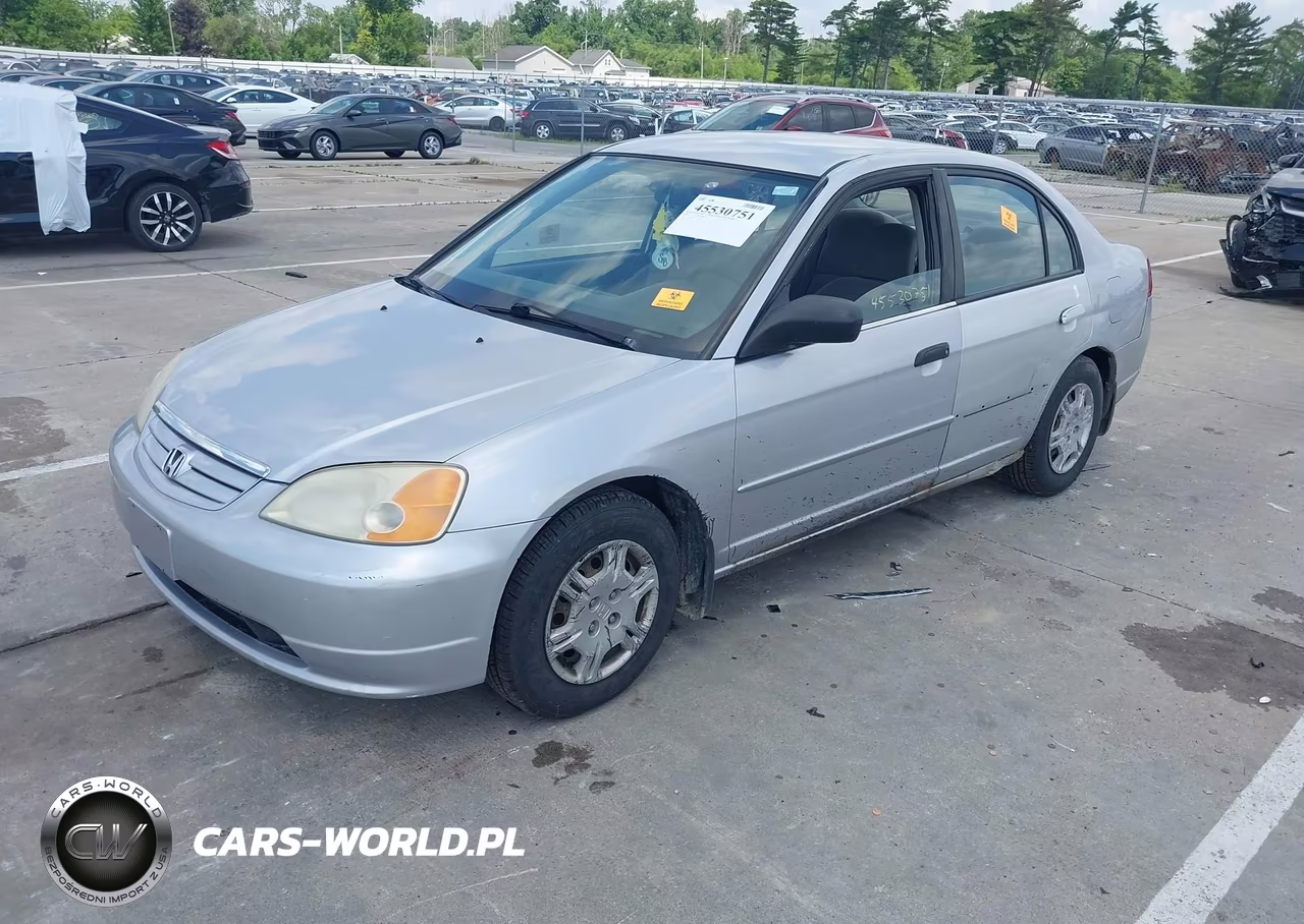 2001 Honda Civic Lx VIN:1HGES165X1L000209 - 2