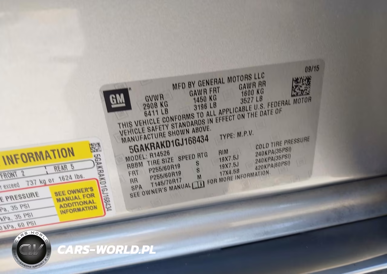 2016 Buick Enclave Convenience VIN:5GAKRAKD1GJ168434 - 9