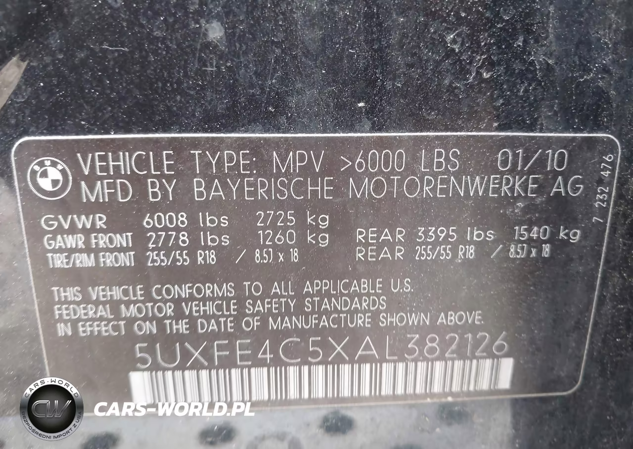 2010 BMW X5 xDrive30I VIN:5UXFE4C5XAL382126 - 9